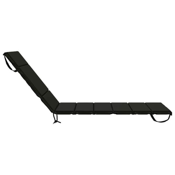 Solstol Kudde GEMERT 100% Polyester Svart 200 x 80 x 3 cm