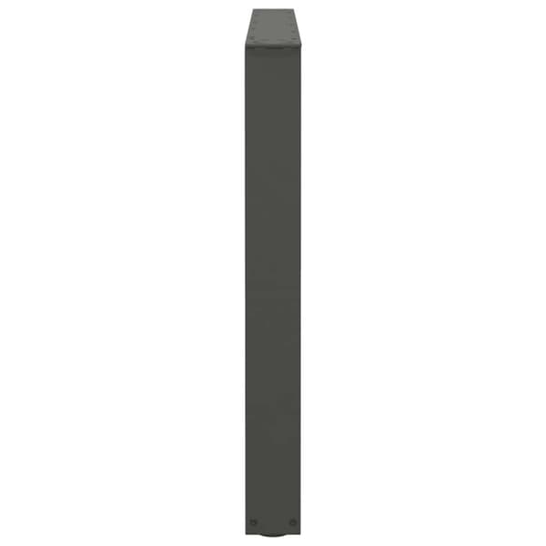 Matbordsben V-formade 2 st antracit 100x(72-73,3) cm stål