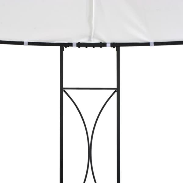 Paviljong 300x290 cm vit rund