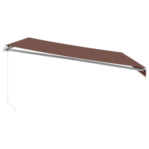 Markis manuellt infällbar brun 450x350 cm