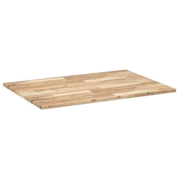 Bordsskiva rektangulär 100x70x2 cm massivt akaciaträ