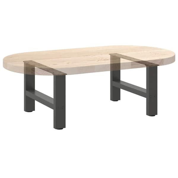Soffbordsben antracit 2 st 50x(30-31) cm stål