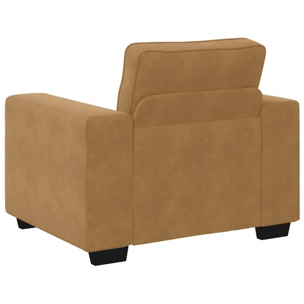 Soffstol brun 100x77x82 cm sammet