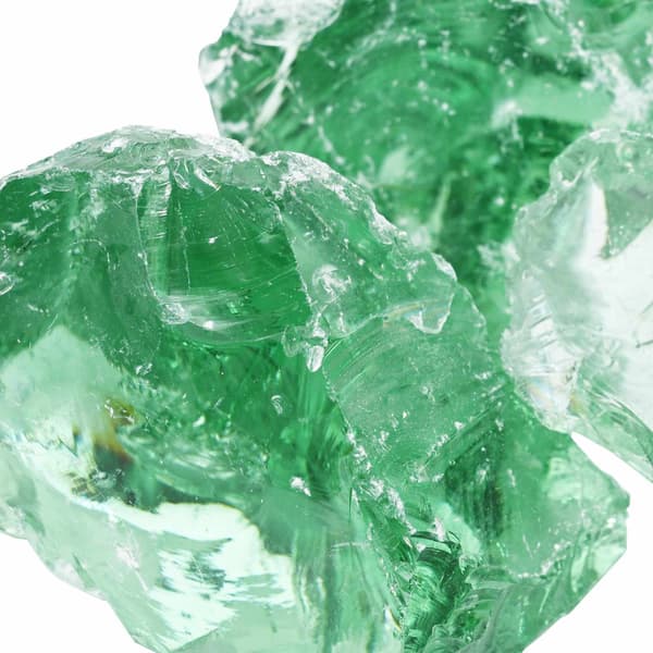 Trädgårdsstenar Ljusgrön 12 cm Glas