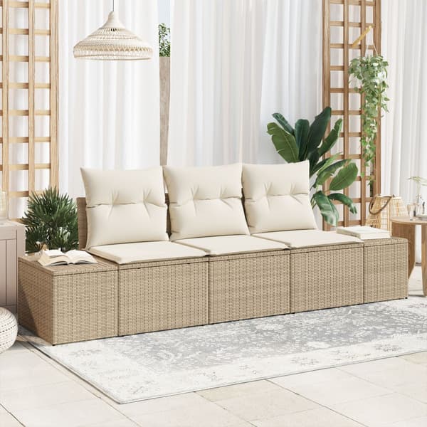 Soffset 3 st Beige konstrotting
