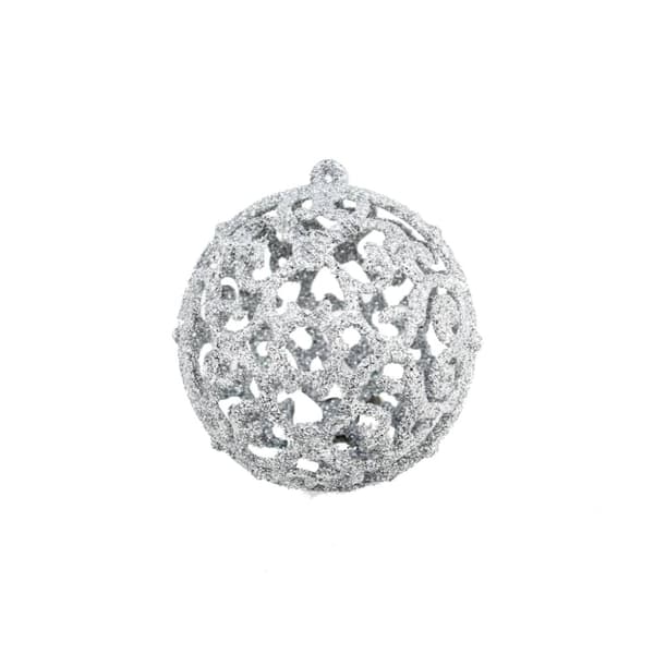 Julgranskulor 100 delar set 3/4/6 cm silver