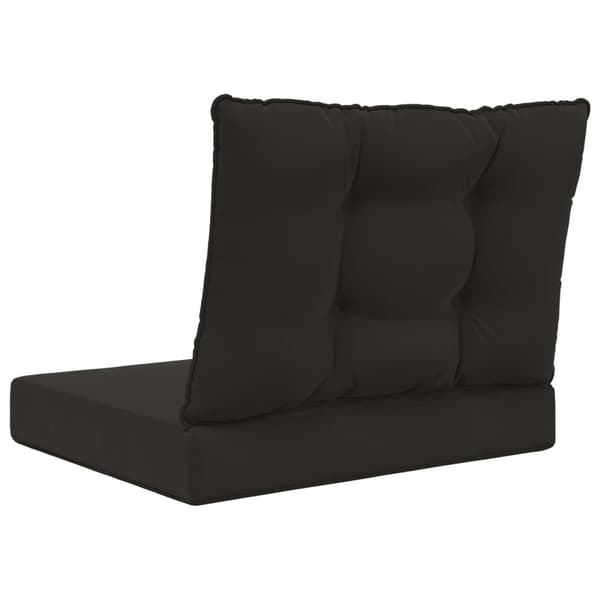 Utomhus Soffa Kudde 2 pcs Svart Polyester