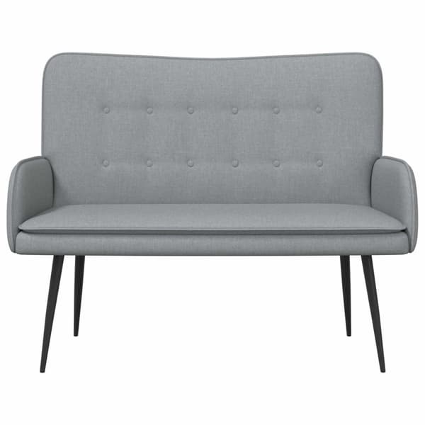 2-sits soffa Ljusgrå 115 x 61 x 87 cm tyg