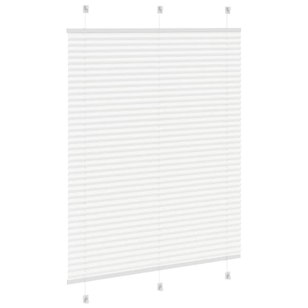 Plisserad persienn vit 110x100 cm tyg bredd 109,4cm polyester