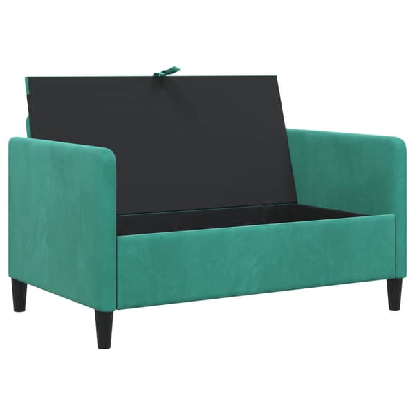 Soffa med förvaring Turkos 122 x 78 x 87 cm Polyester