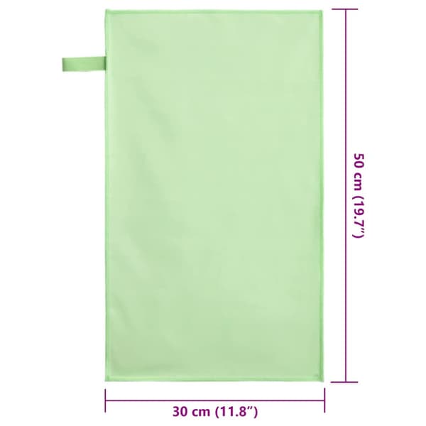Sporthanddukar 2 pcs Grön 50 x 30 cm Polyester och polyamid