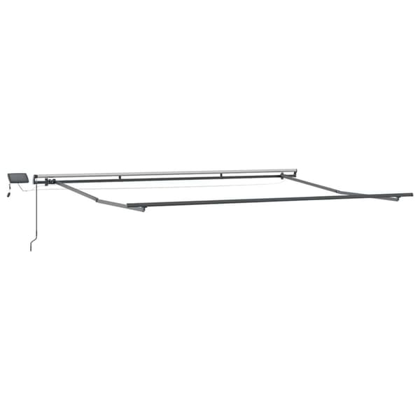 Utfällbar markis Flerfärgsdesign 450 ×350 cm tyg