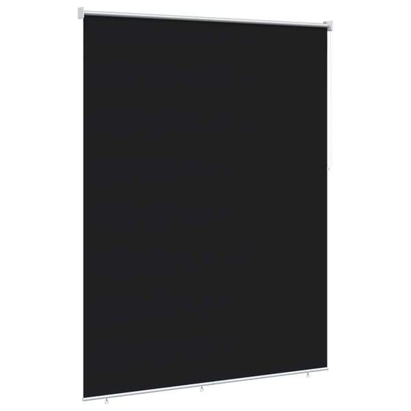 Rullgardin UV-skydd Svart 160 x 140 cm Polyester