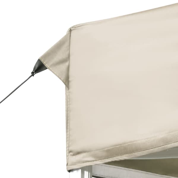 Hopfällbart partytält aluminium 6x3 m gräddvit