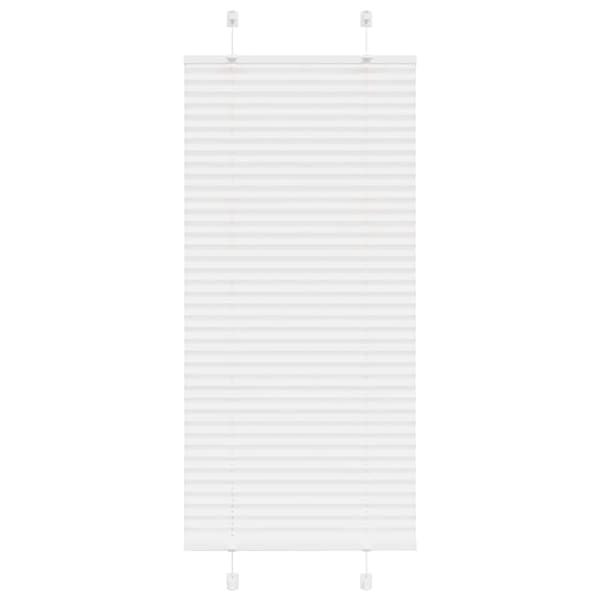 Plisserad persienn vit 60x150cm tyg bredd 59,4cm polyester