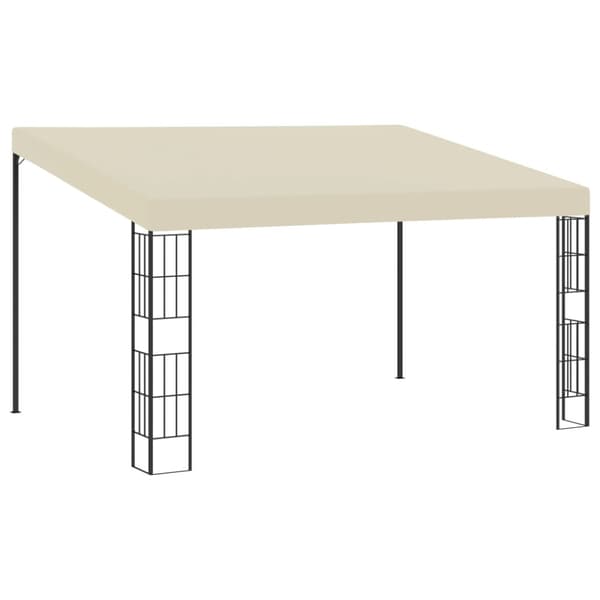 Väggmonterad paviljong 3x4 m gräddvit tyg