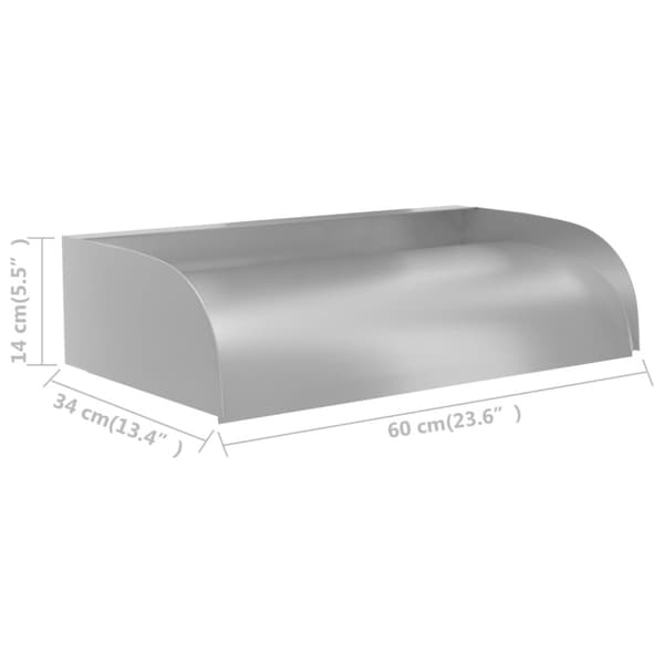 Vattenfall 60x34x14 cm rostfritt stål 304