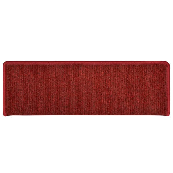 Trappmattor 30 st 65x21x4 cm röd rektangulär kant