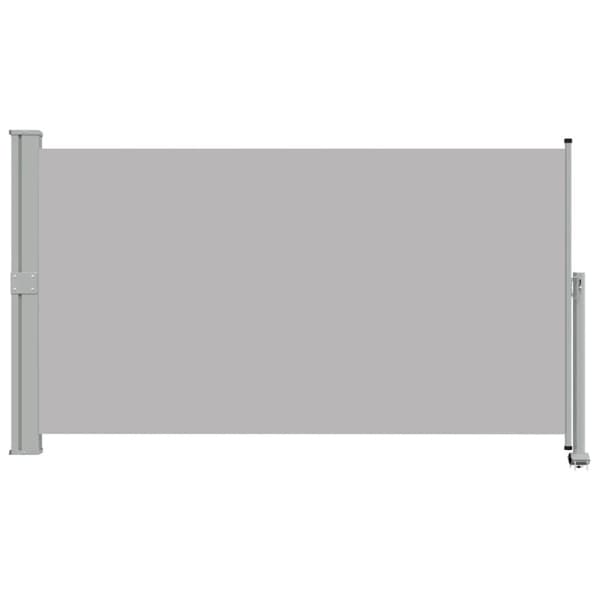 Infällbar sidomarkis 140 x 300 cm grå