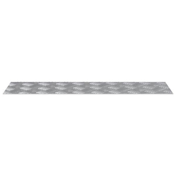 Trappsteg Rektangulär 2 pcs Silver 70 x 20 cm Aluminium