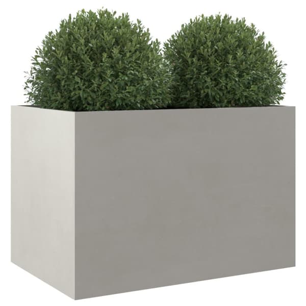 Odlingslåda silver 62x47x46 cm rostfritt stål
