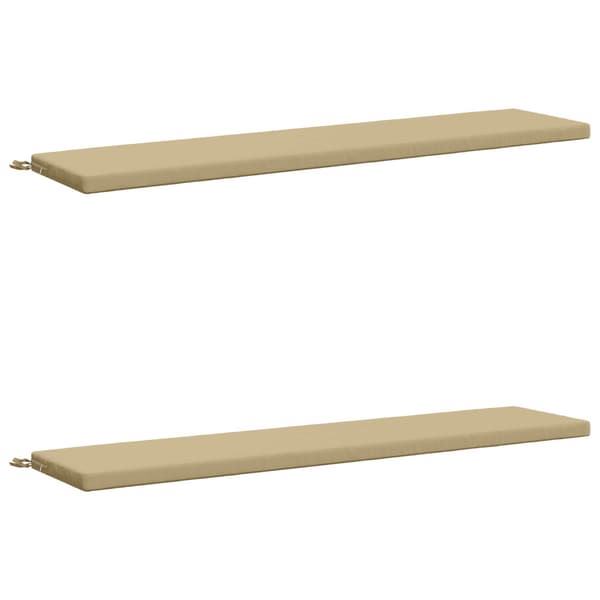 2-delade Bänk Kuddar SOEST 2 st 100% Polyester Beige