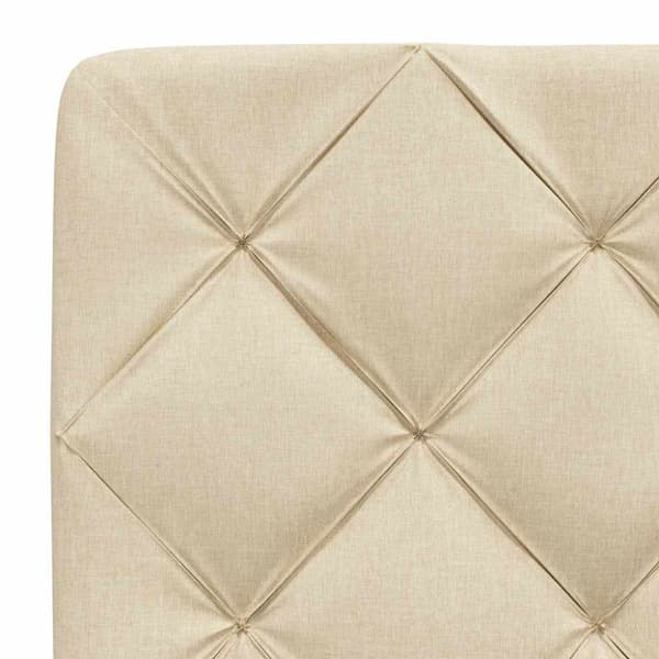 Bed with Mattress Cream 80x200 cm Fabric