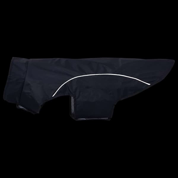 Regnrock för hundar med reflexer polyester marinblå 2XL