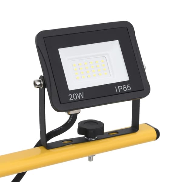 Strålkastare med stativ 2x20 W LED kallvit