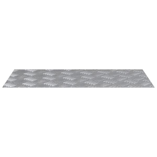 Trappsteg Rektangulär 4 pcs Silver 60 x 30 cm Aluminium