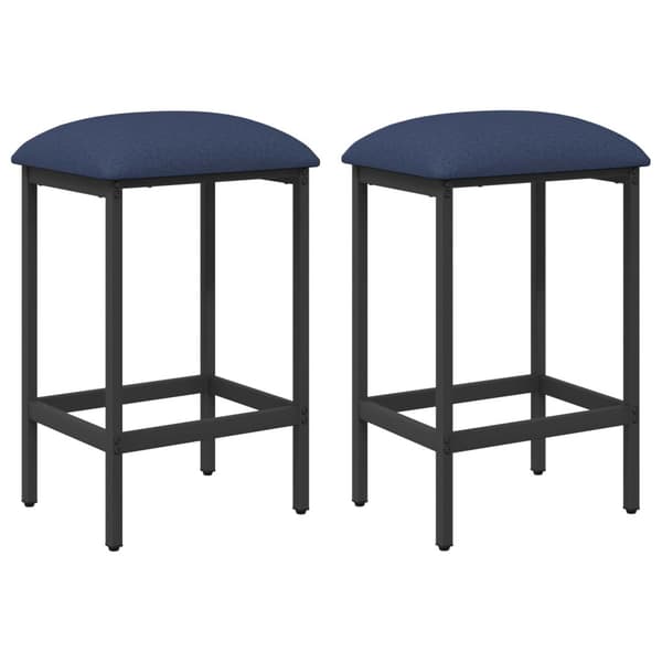 Barpall 2 st Blå 40 x 32 x 74 cm Konstruerat trä