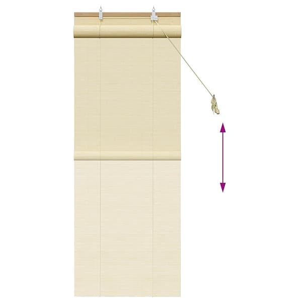Rullgardin Naturlig 40 x 160 cm Bambu