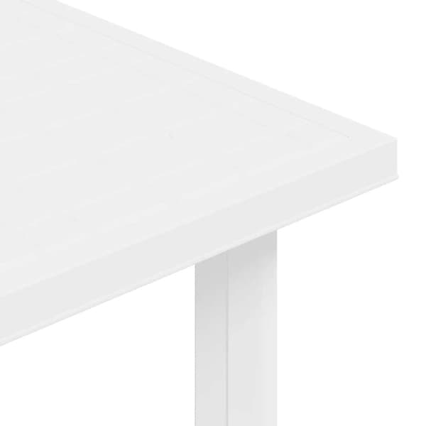 Trädgårdsbord vit 80x75x72 cm plast