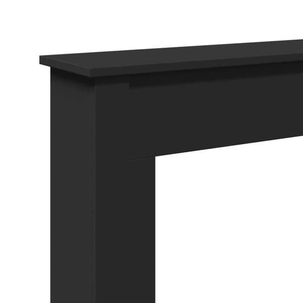 Spiselkrans svart 75x20x87,5 cm konstruerat trä