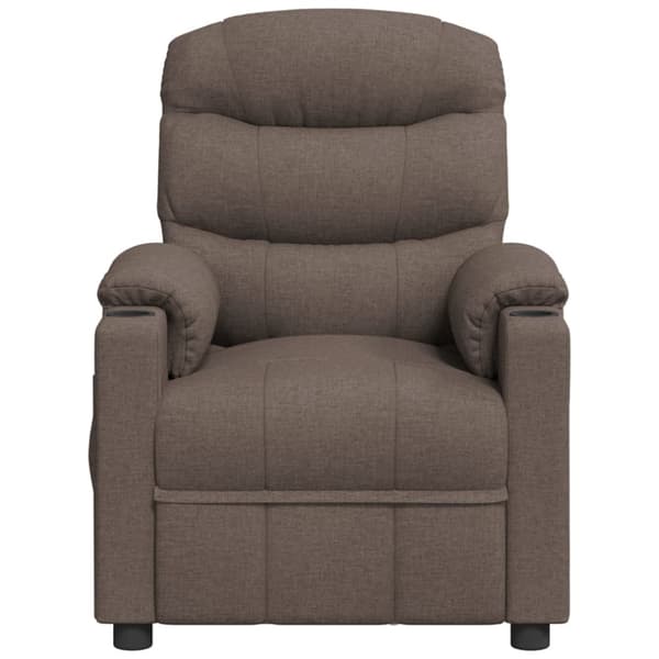 Reclinerfåtölj taupe tyg