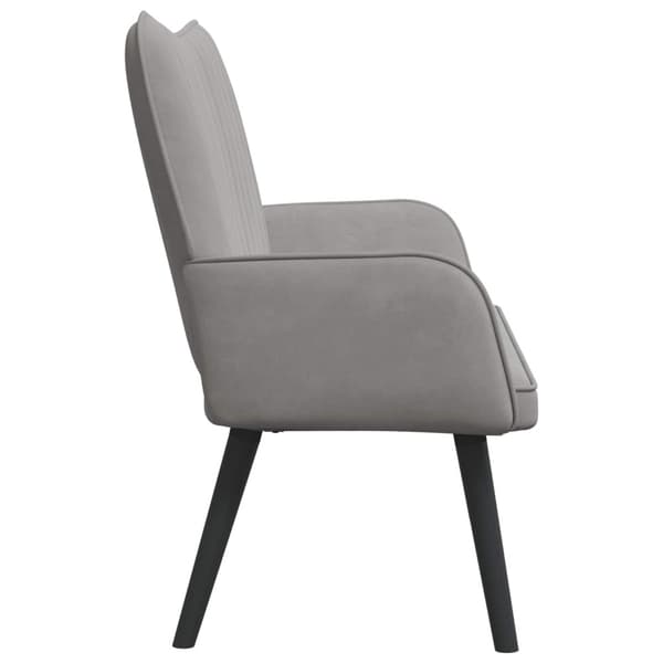 Tvåsitssoffa Ljusgrå 115 x 61 x 87 cm Sammet