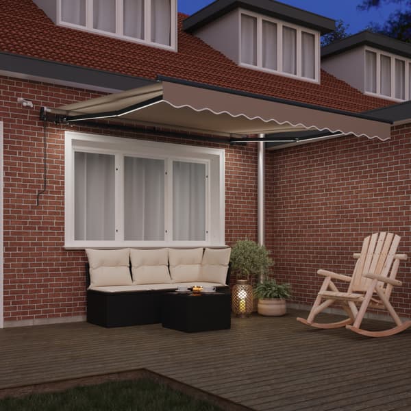 Utdragbar markis Beige 300 x 250 cm Polyester