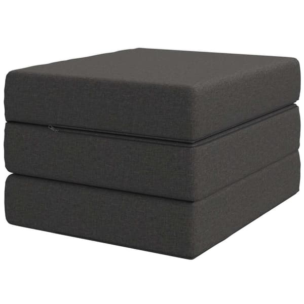 Fällbar Soffbed 90 x 63 x 45 cm Mörkgrå