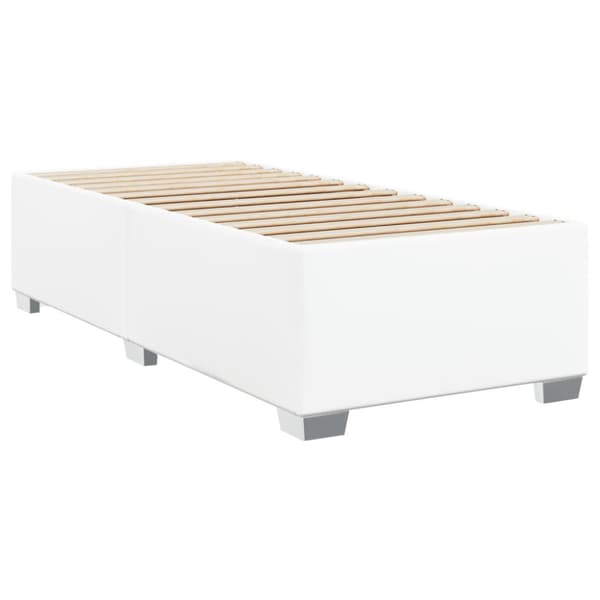 Sängram vit 90x200 cm konstläder