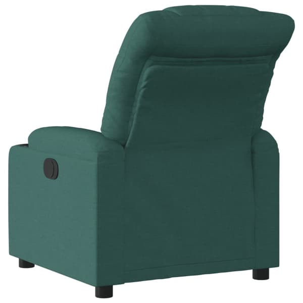 Reclinerfåtölj mörkgrön tyg