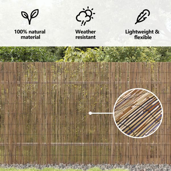 Trädgårdsstängsel Naturlig
