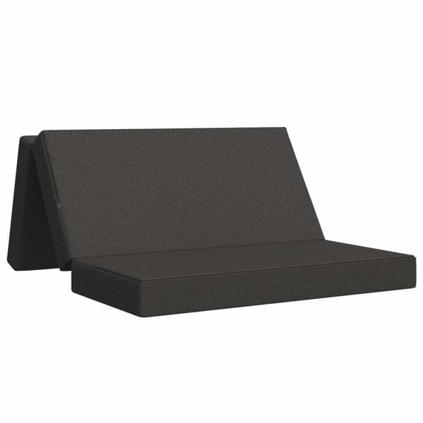 Fällbar Soffbed 120 x 67 x 45 cm Mörkgrå