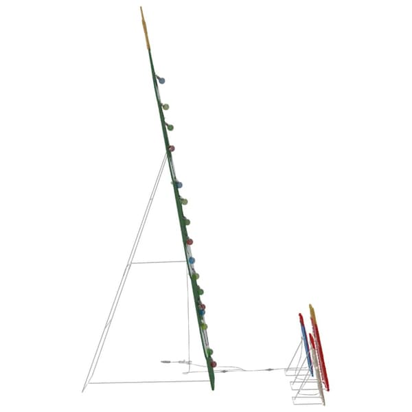 Belyst julgran med 3 presentlådor 2D varm vit 150 cm