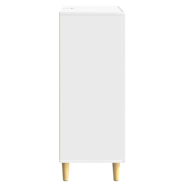 Sideboard Vit högglans 33 x 34,5 x 90 cm Konstruerat trä