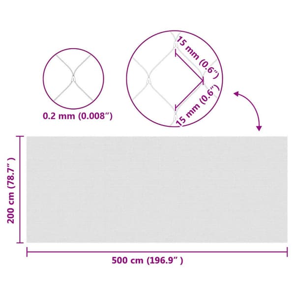 Fågel Skyddsnät Grön 2 x 5 m polyeten