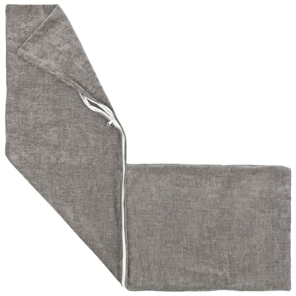 Kuddöverdrag 2 st HEERLEN Mörkgrå 40 x 145 cm Chenilletyg