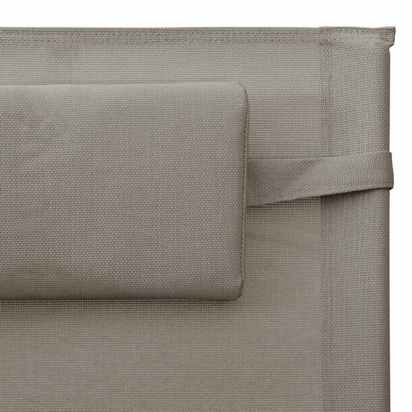 Solsängar 2 st textilen taupe och grå