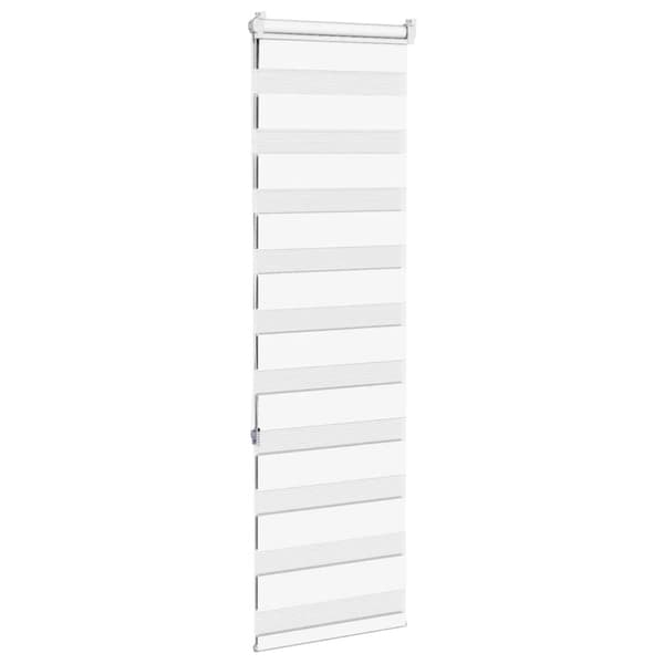 Rullgardin zebra vit 40x150 cm tyg bredd 35,9 cm polyester