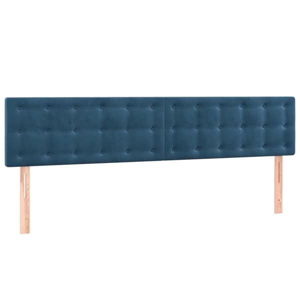 sängram utan madrass mörkblå 120x190 cm sammet