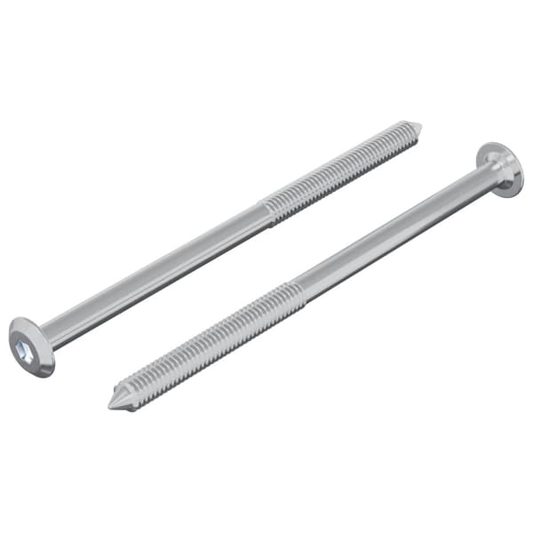 Skruv 2 pcs Silver M6 x 100 mm Stål